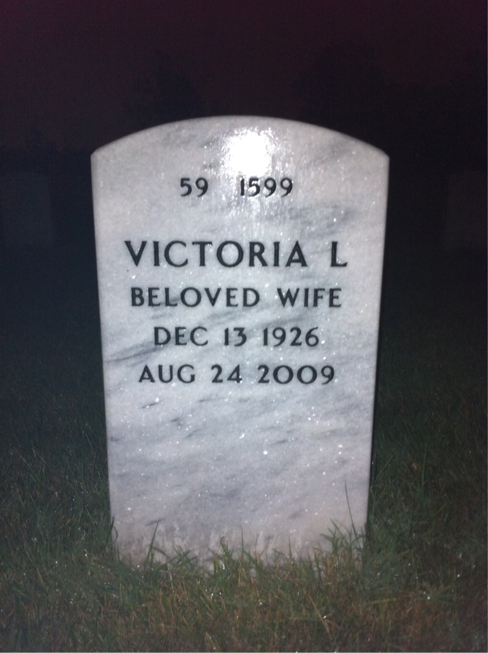 Back of headstone — Jerry Divisek