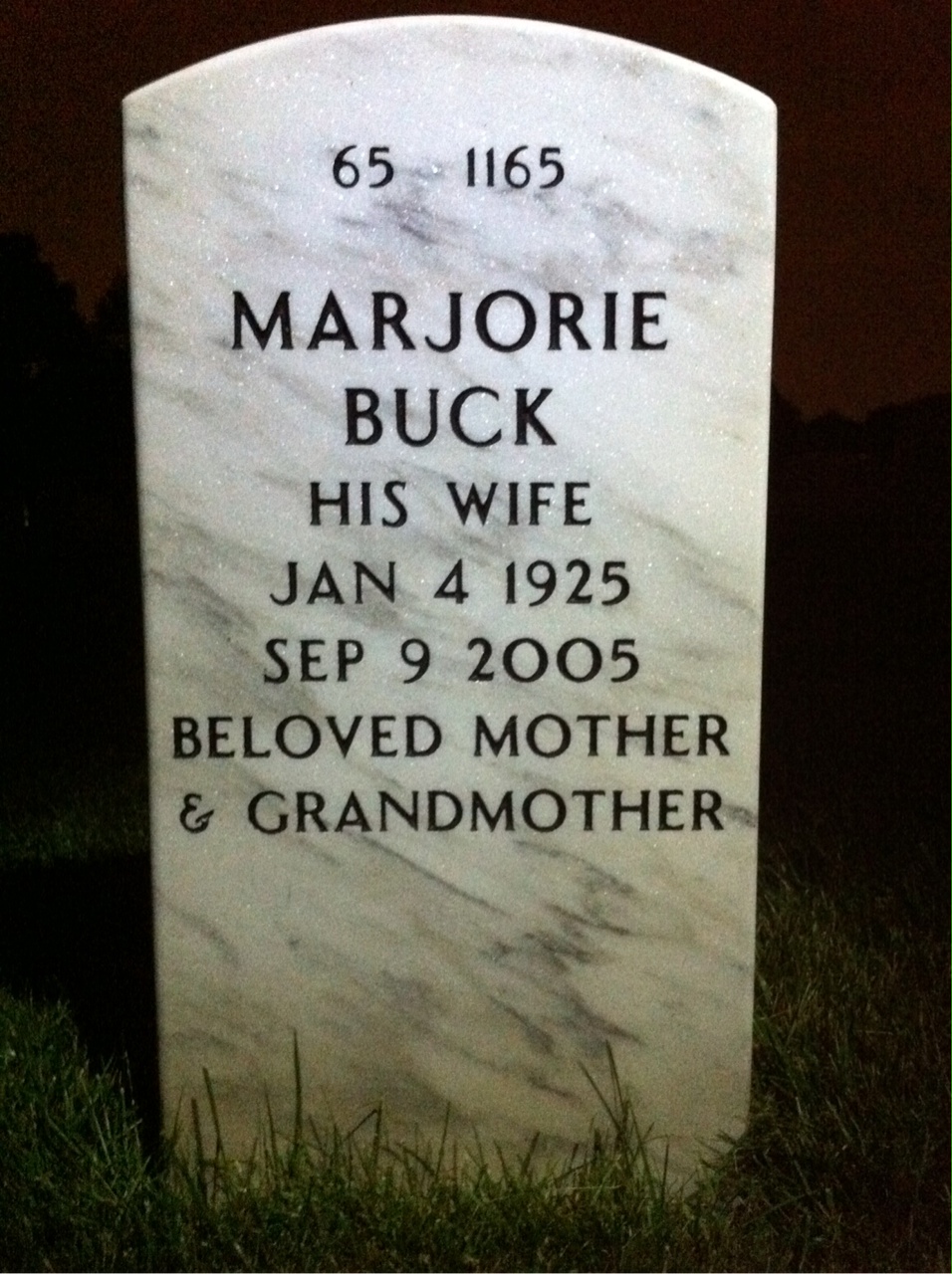 Back of headstone — Emery Dietrick