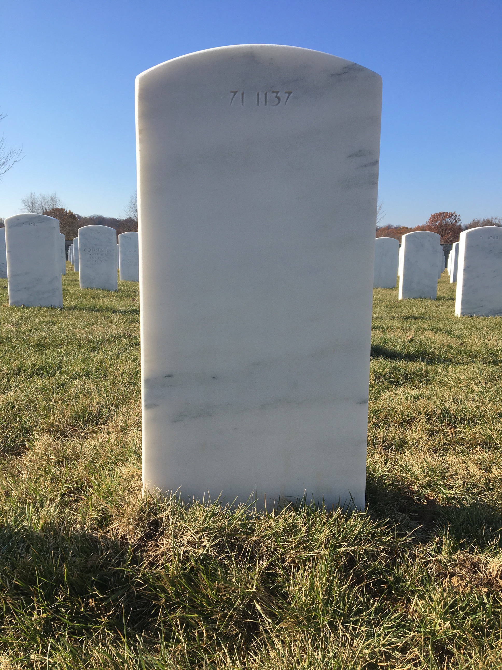 Back of headstone — William Moore