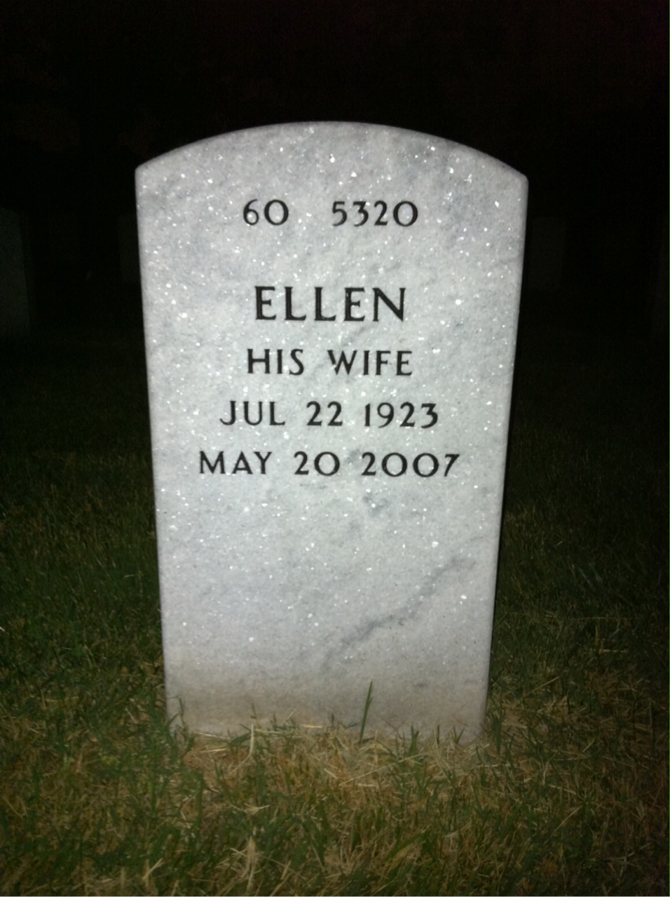 Back of headstone — Thomas Symonds