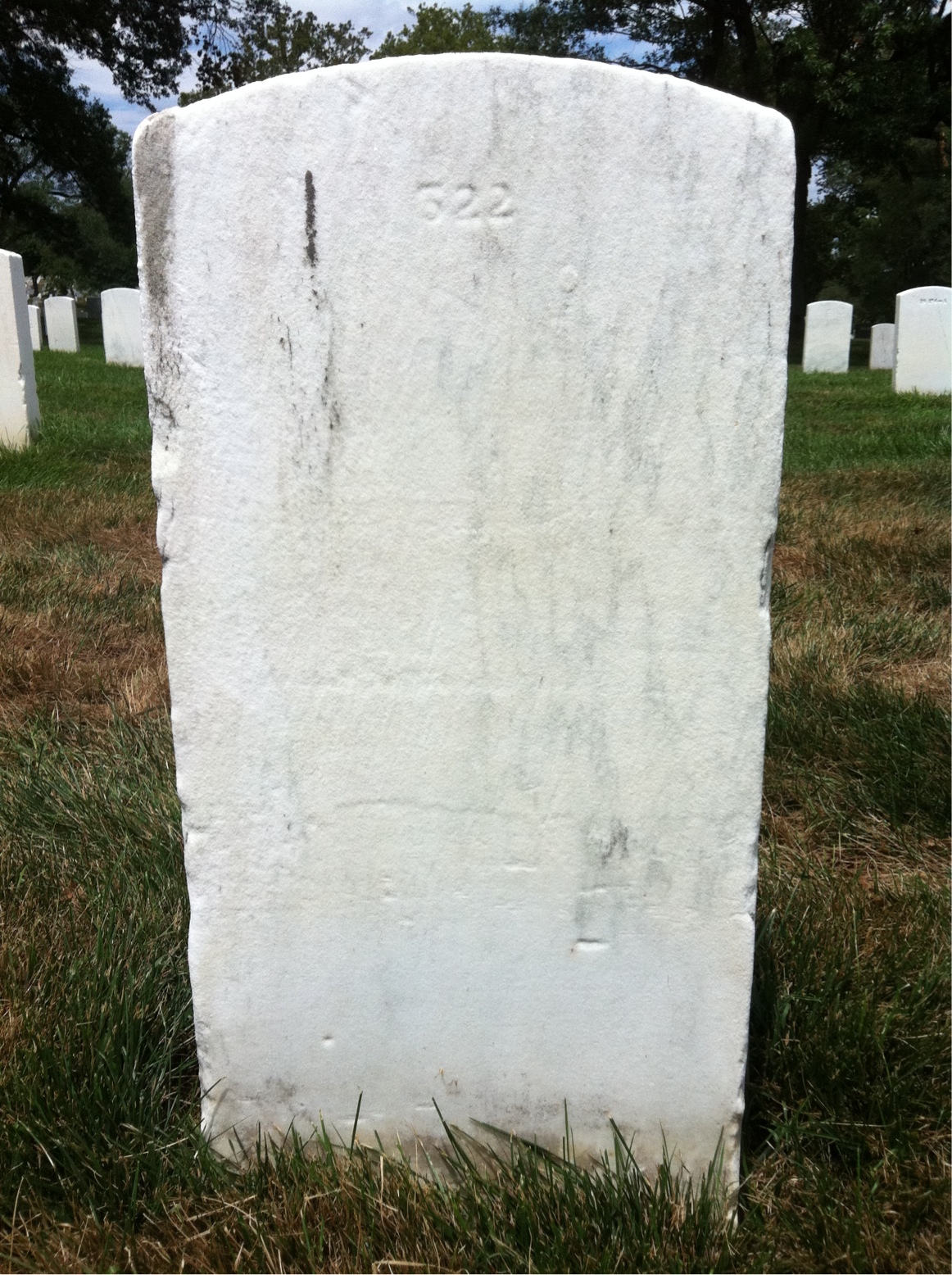 Back of headstone — Nathaneil Barnwell