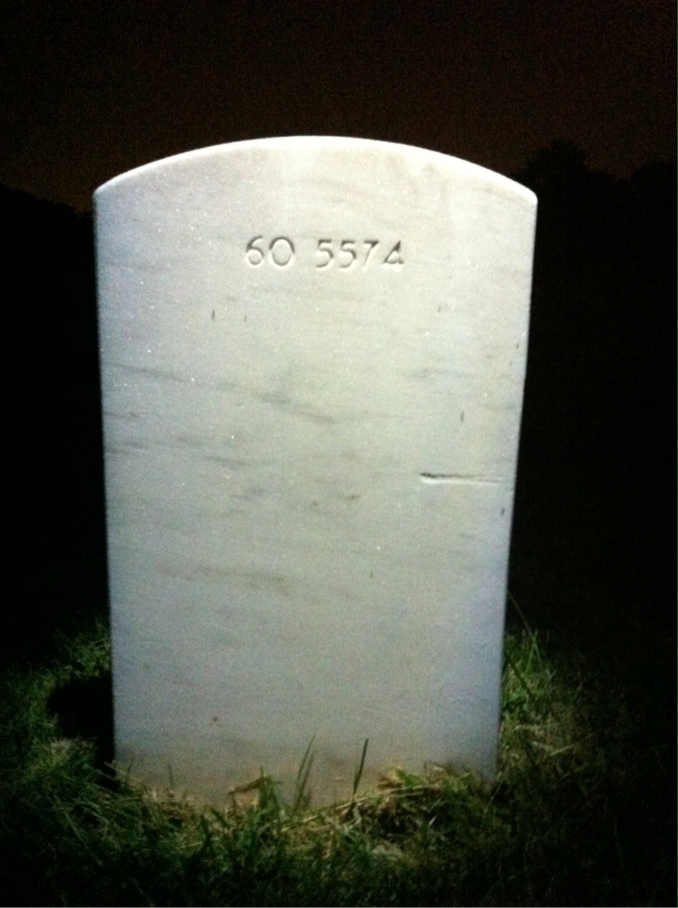 Back of headstone — Leonard M Bessman