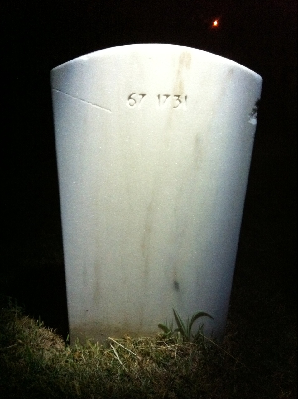 Back of headstone — William Poynter