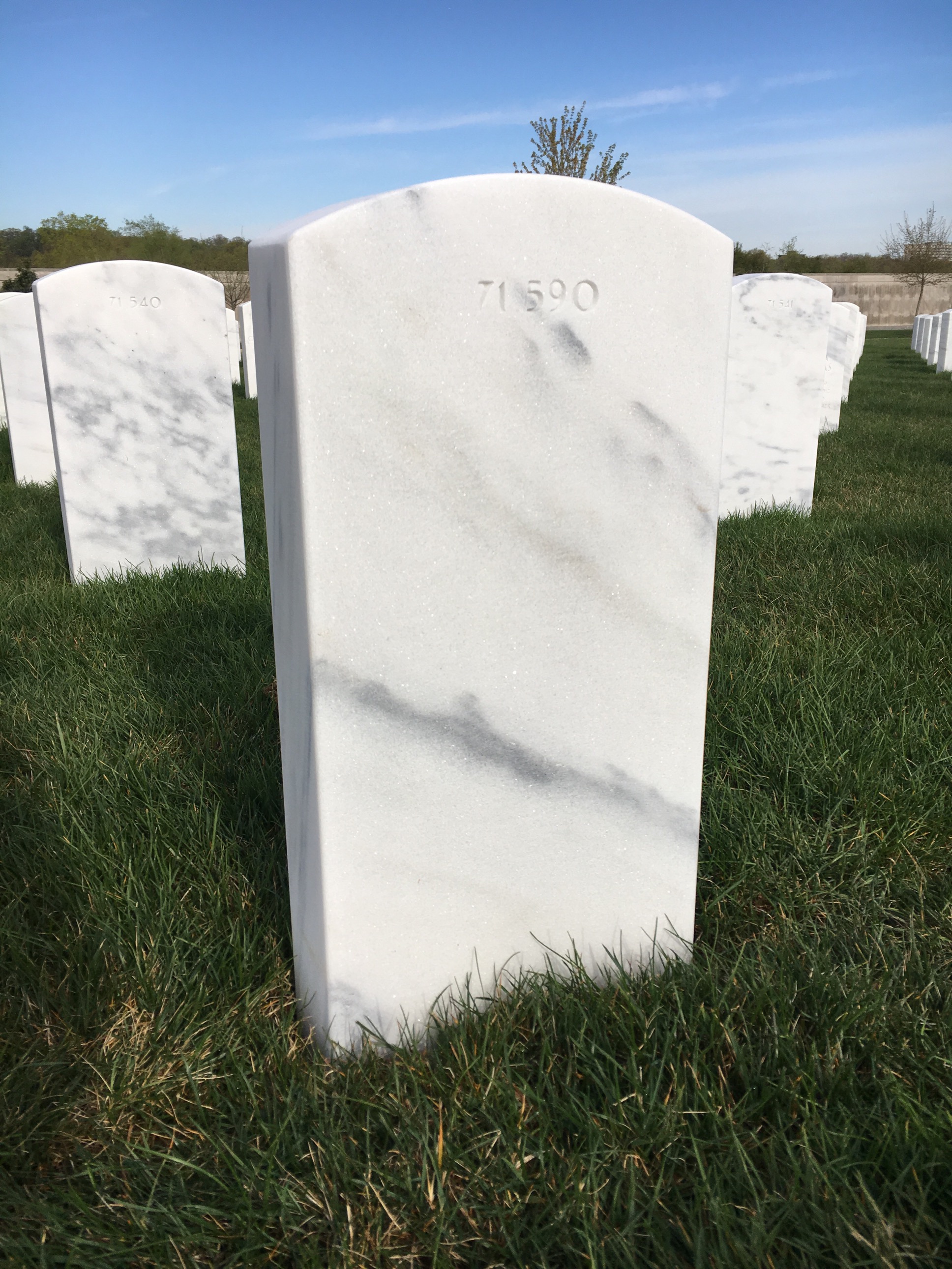Back of headstone — Albert Mcneill