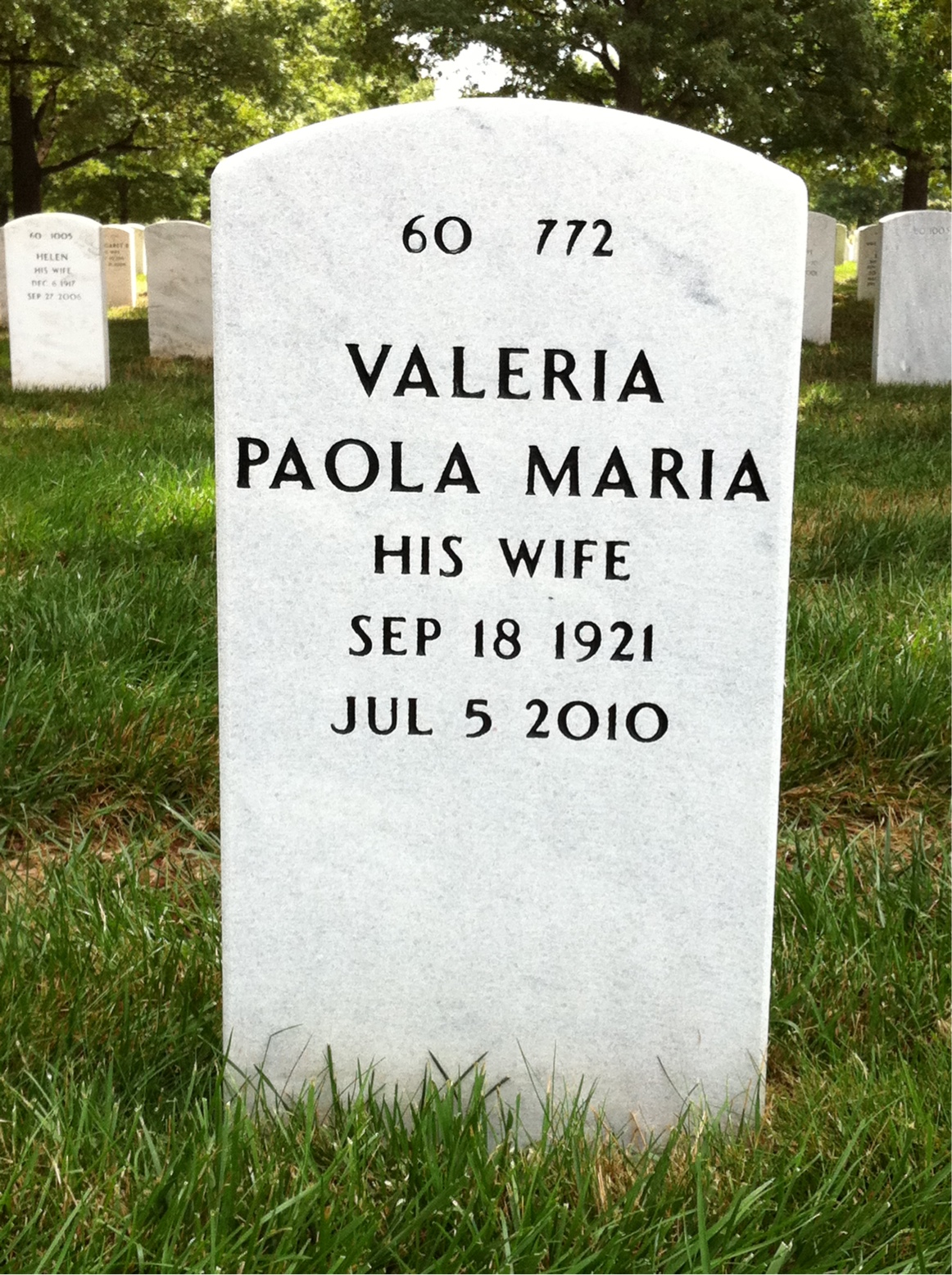 Back of headstone — William Bell