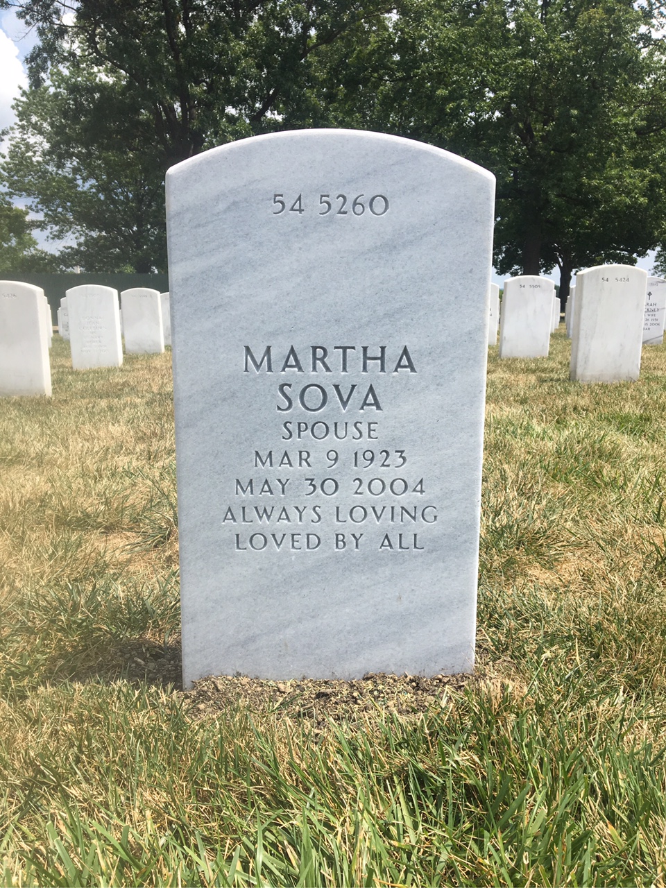 Back of headstone — Eugene Bodish