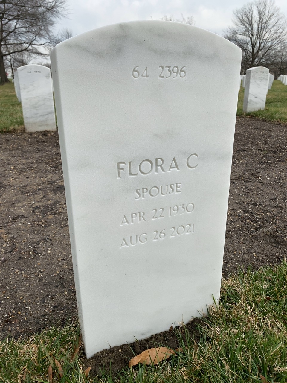 Back of headstone — Jacinto Nivera