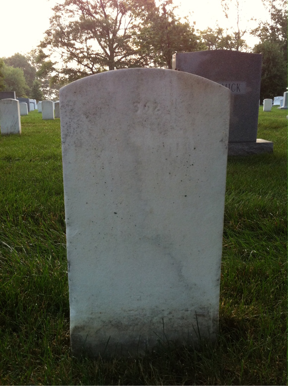 Back of headstone — Alf Holm