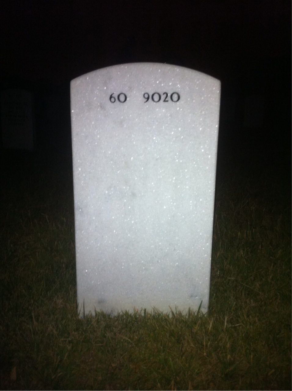 Back of headstone — Ronald Slakie