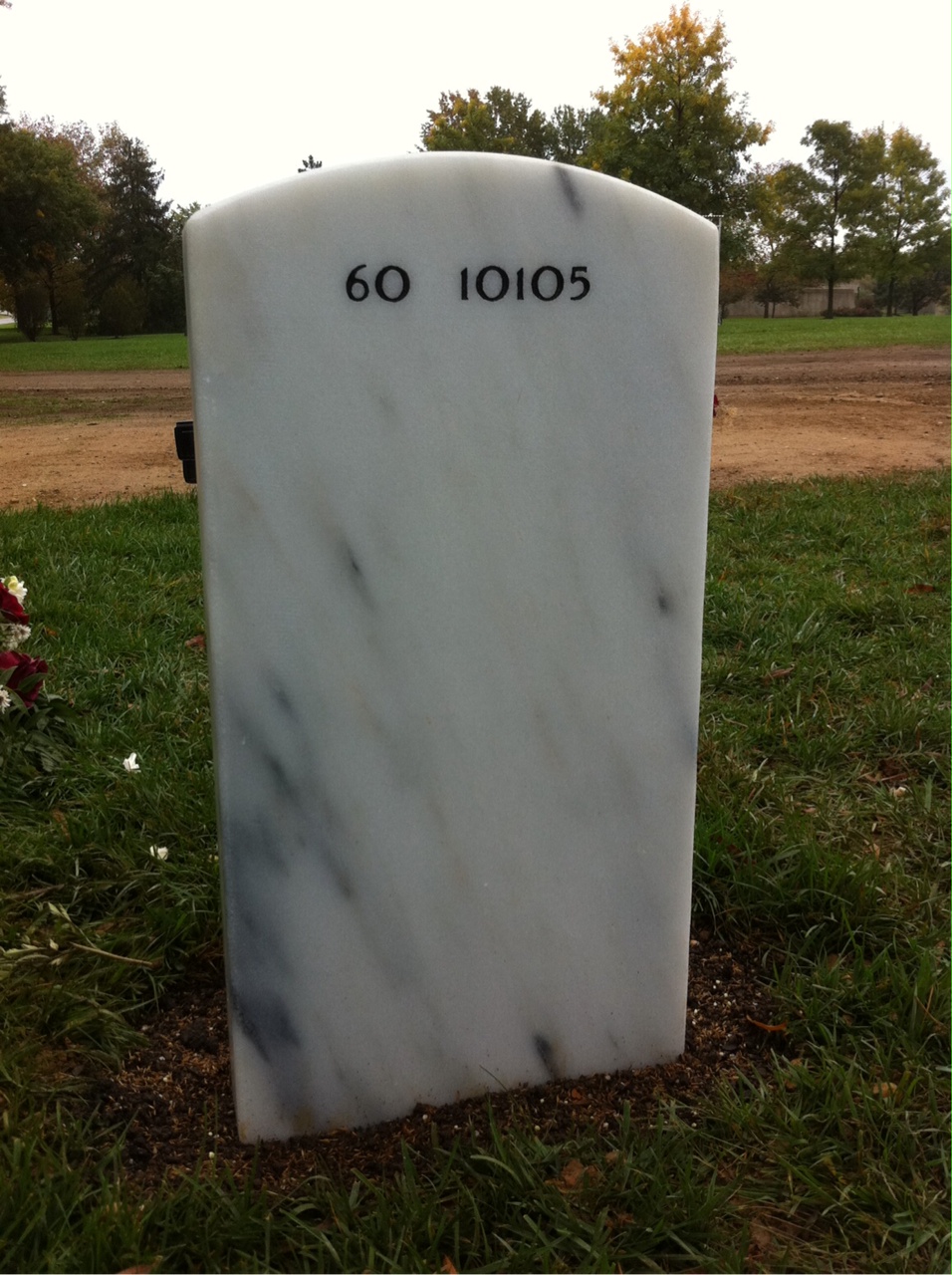 Back of headstone — Barbu Alim
