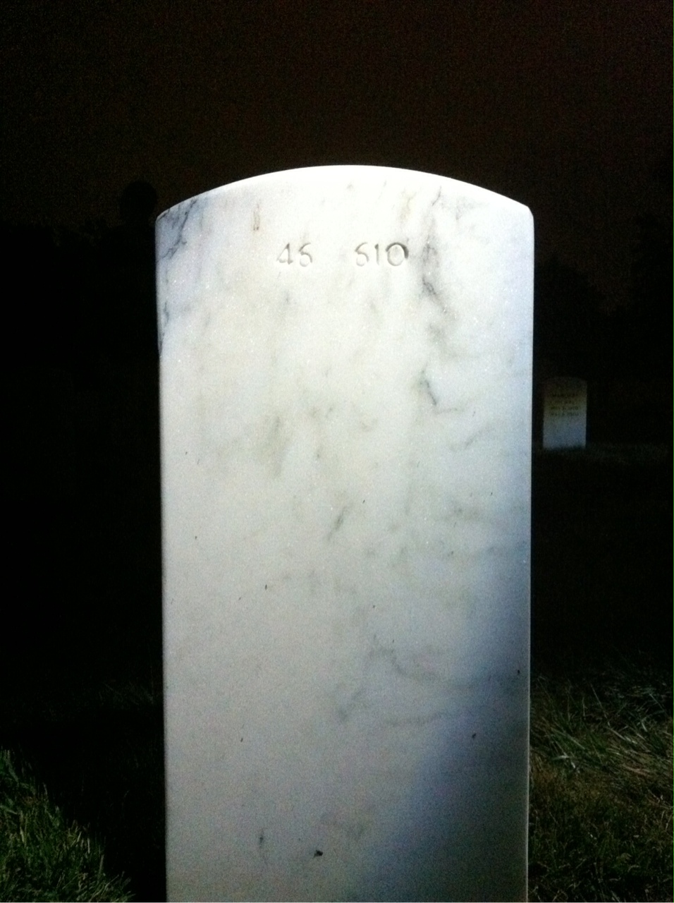 Back of headstone — William Sheldon Fleishell