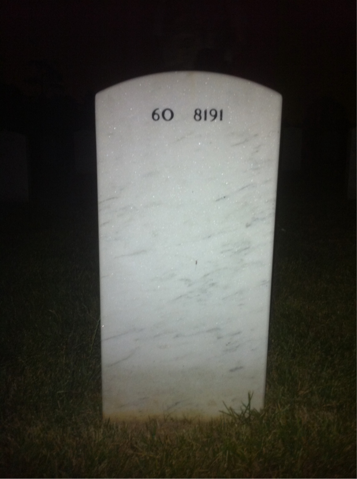 Back of headstone — David Murray