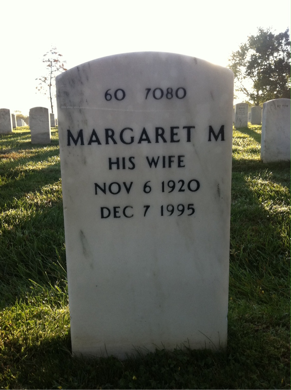 Back of headstone — James Corliss