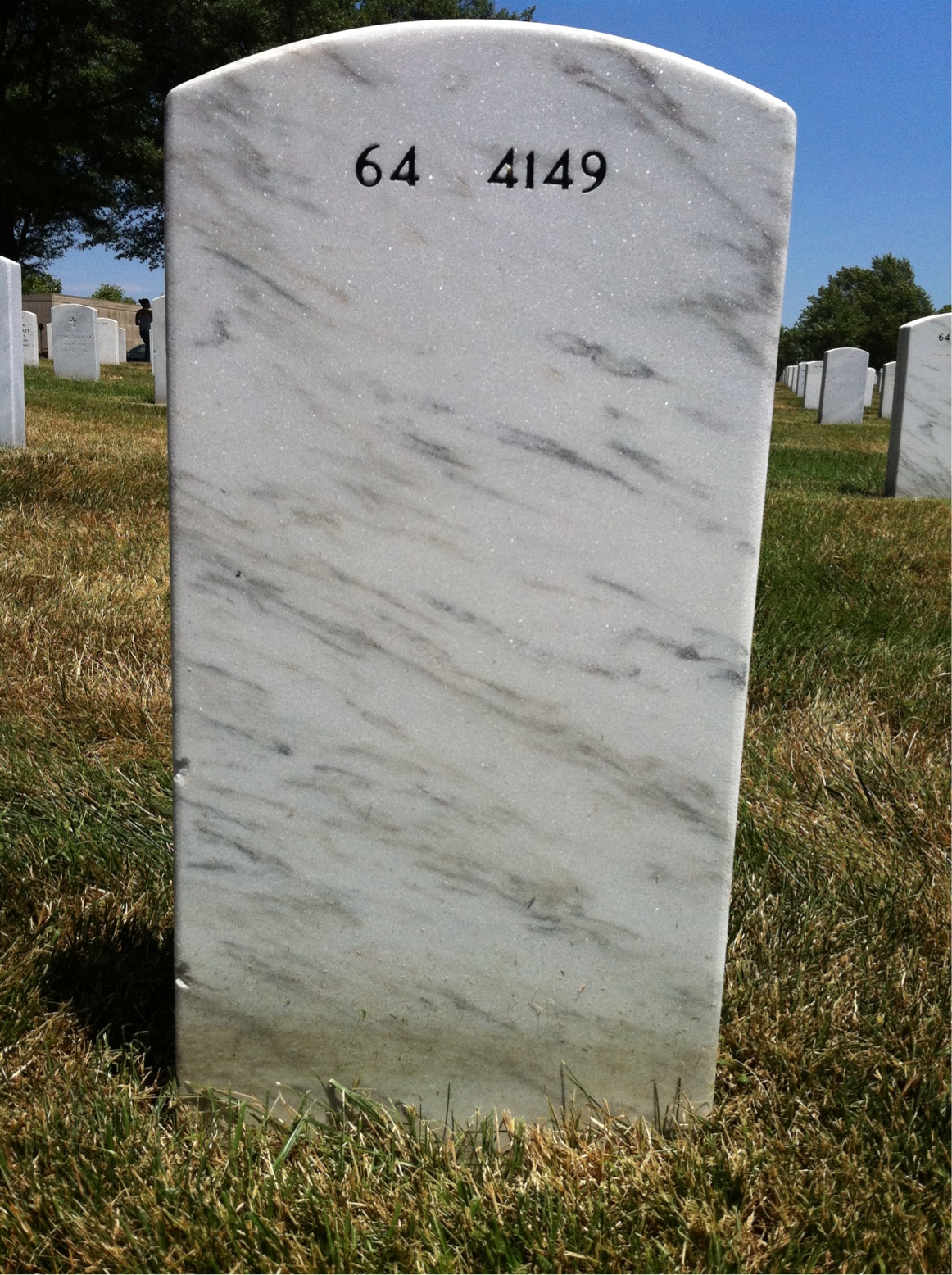 Back of headstone — Eddie Holloway
