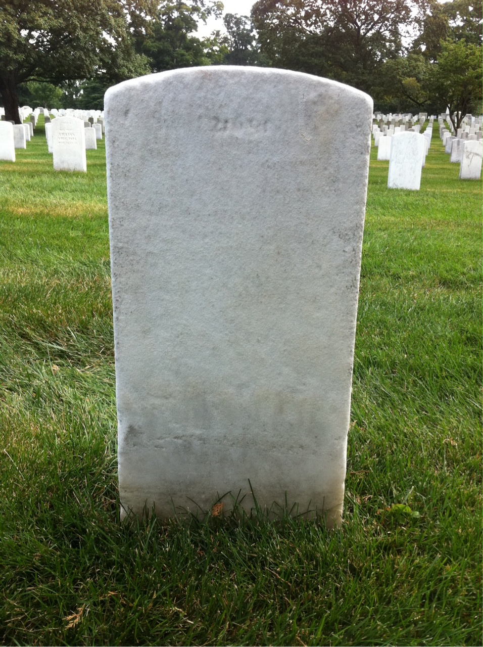 Back of headstone — Elmer Middleton