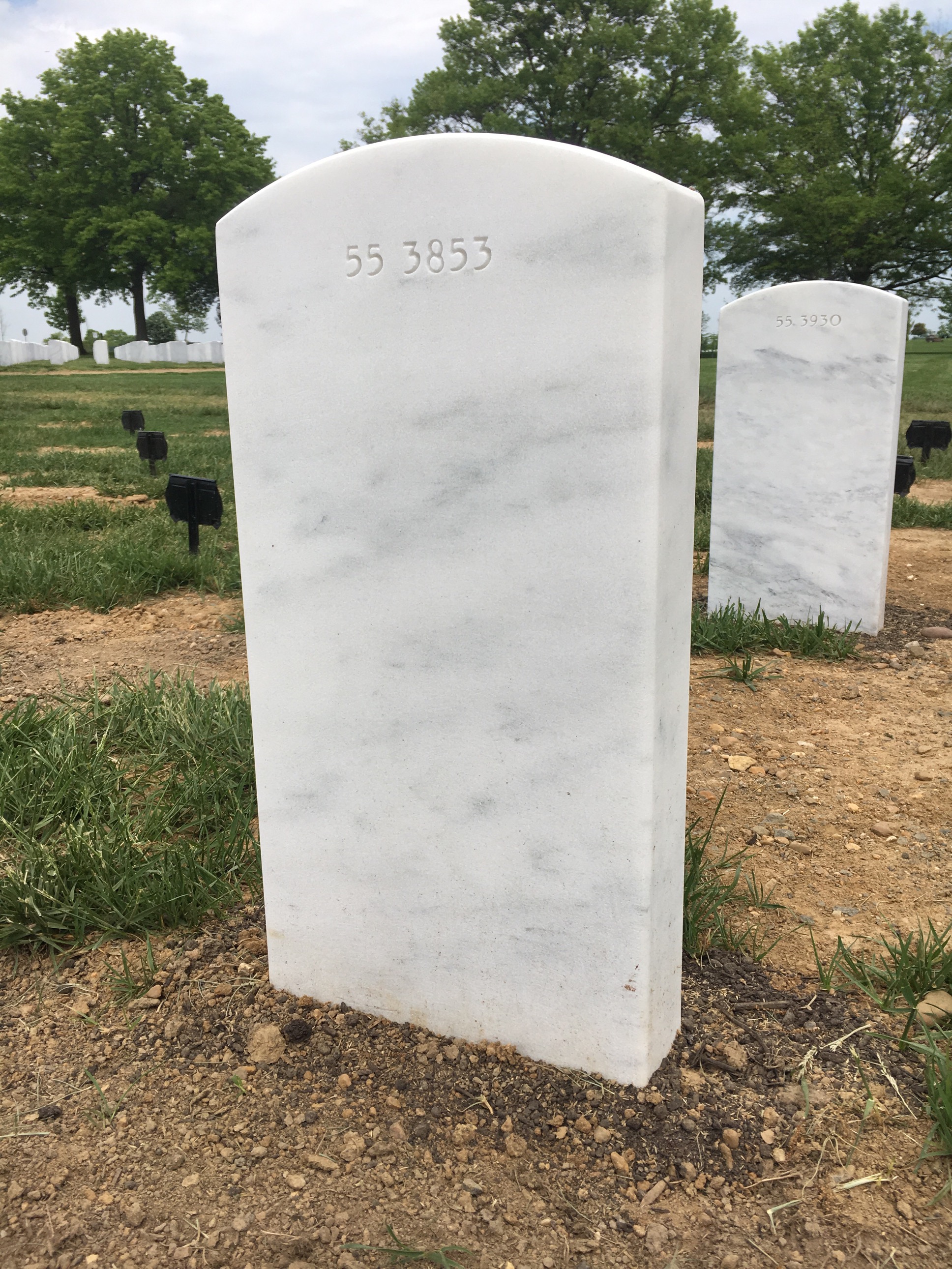 Back of headstone — Ramon Brace