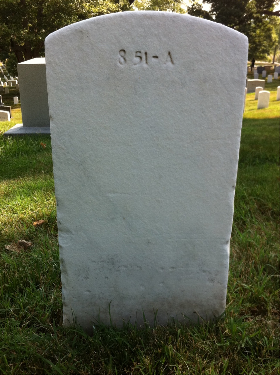 Back of headstone — Catherine A Smith