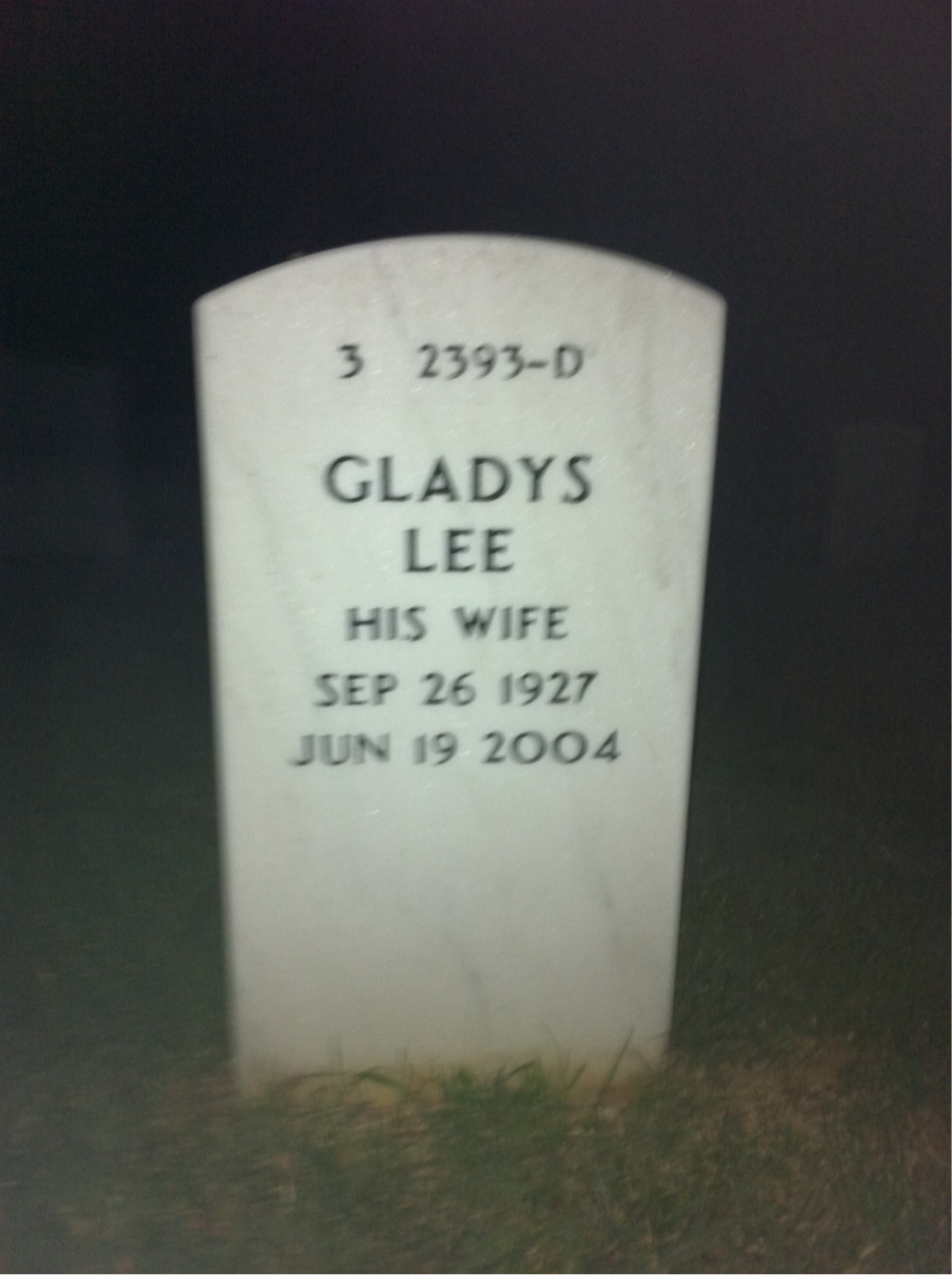 Back of headstone — Norman Thom
