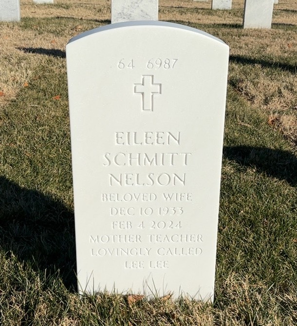 Back of headstone — William Nelson