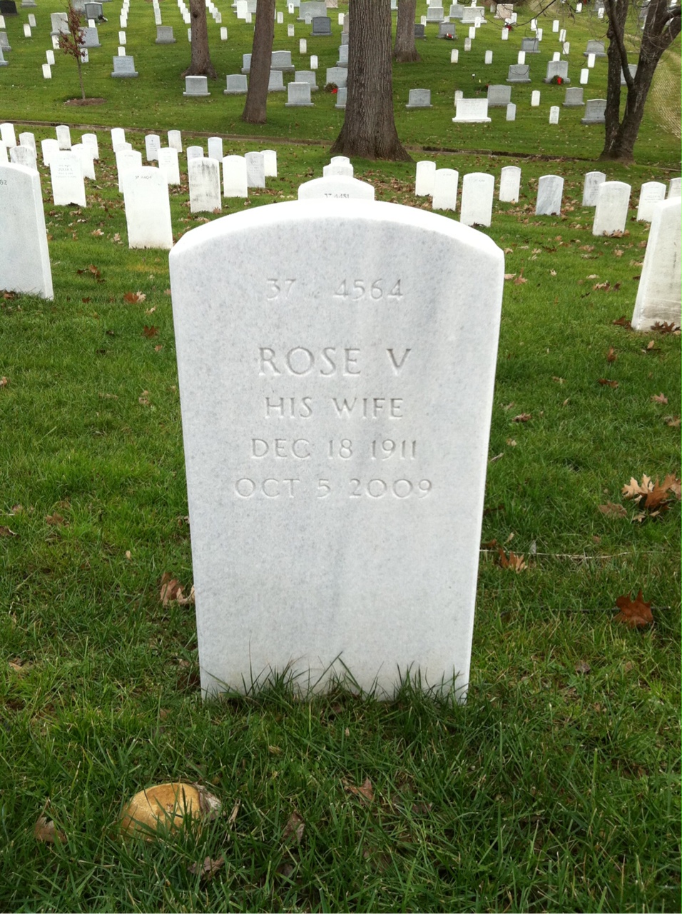 Back of headstone — Harry Gardner