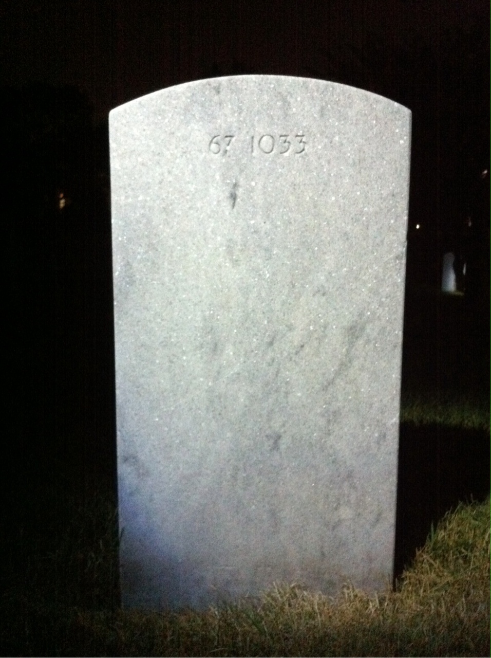 Back of headstone — Alfred Morris