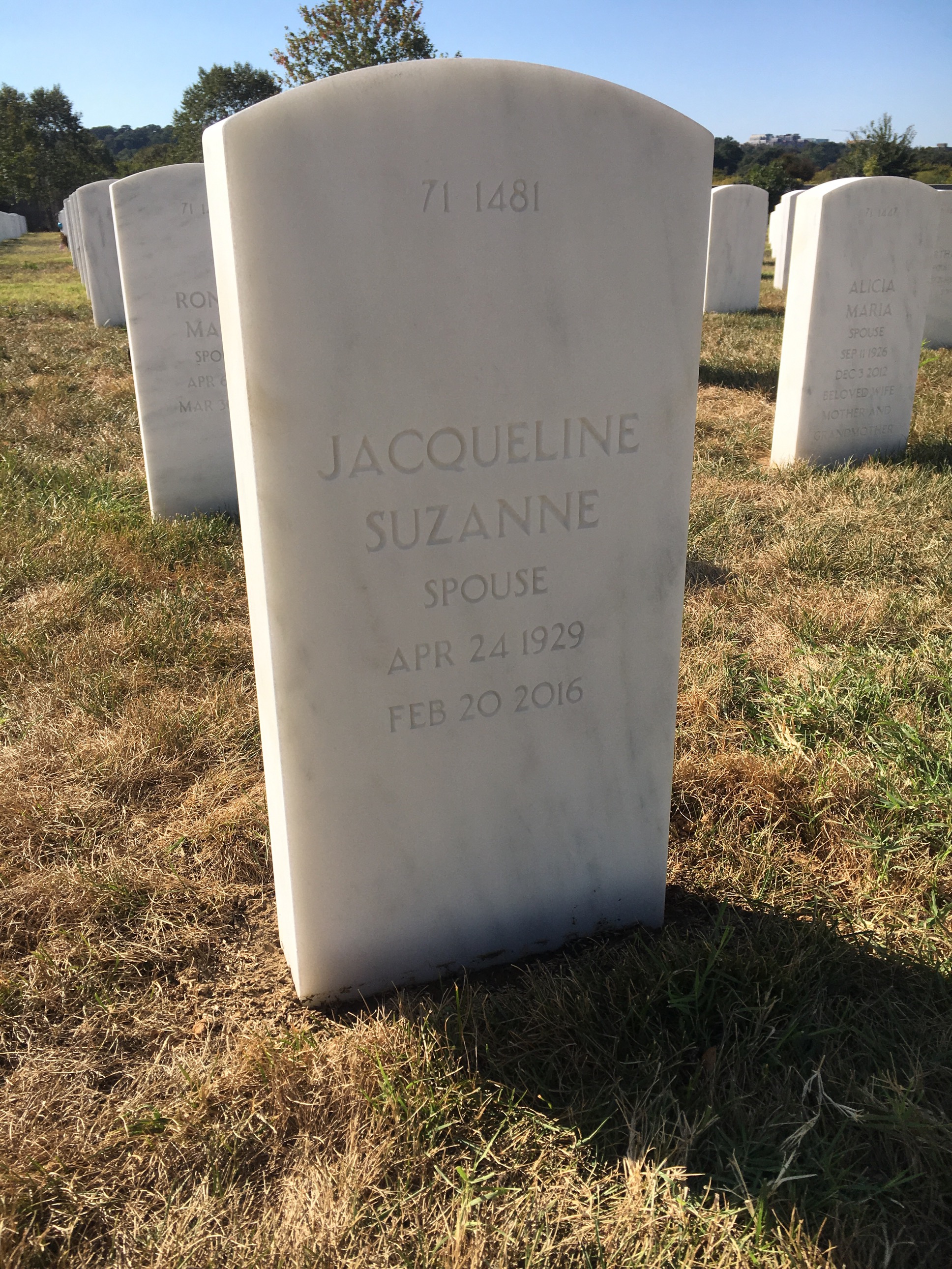 Back of headstone — Harold Corey