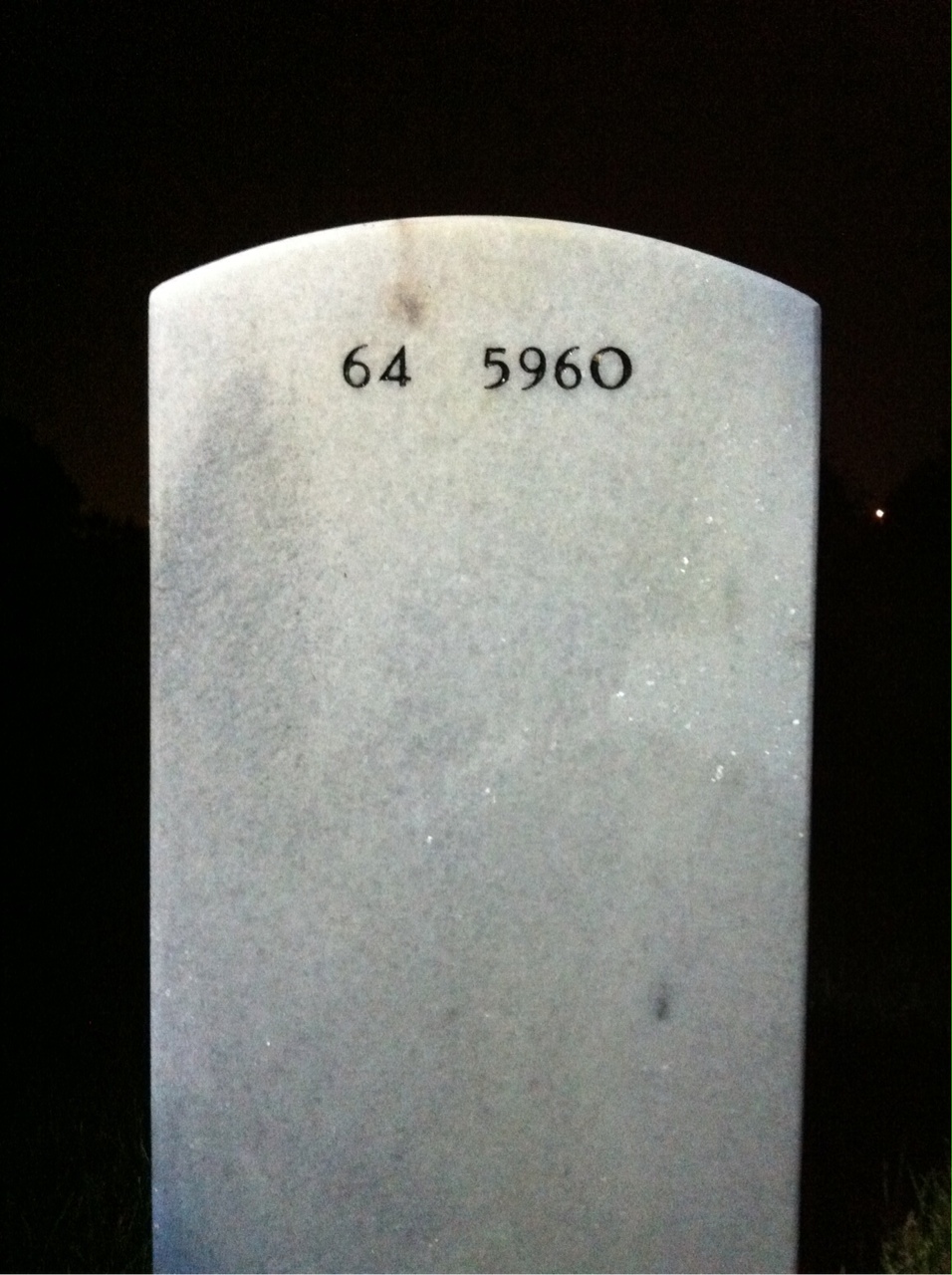 Back of headstone — Sebastian Sinclair-Pickering