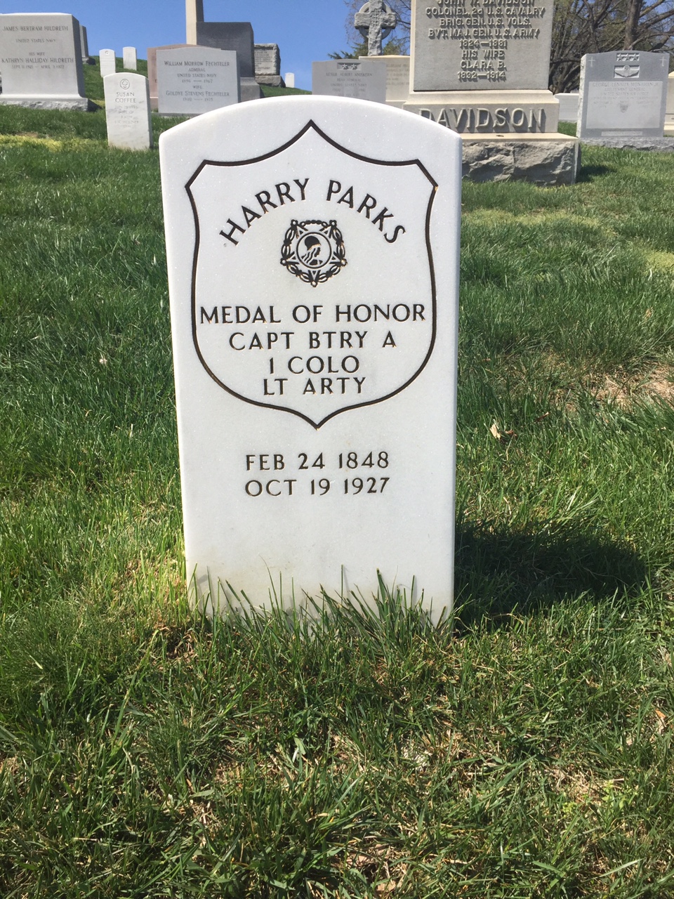 Headstone of Henry J. Parks