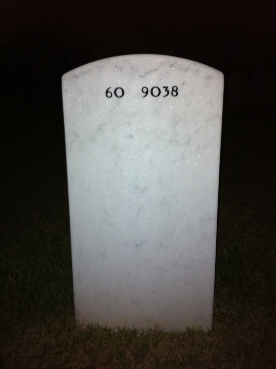 Back of headstone — Darwin Way