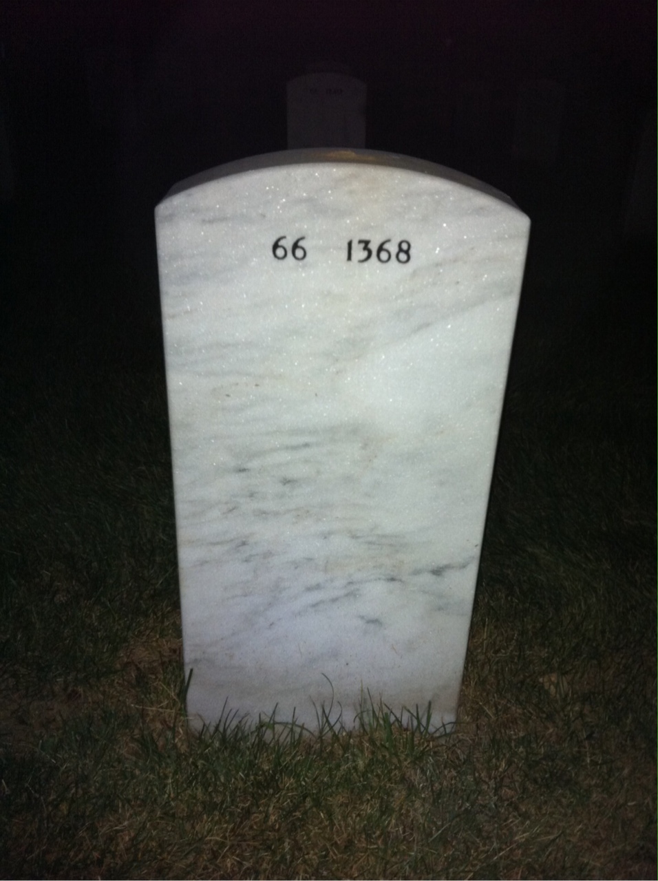 Back of headstone — Brian Dau
