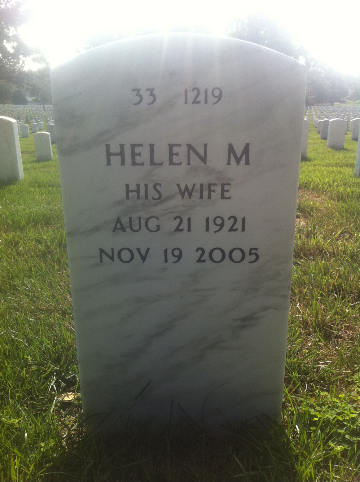 Back of headstone — John Webb