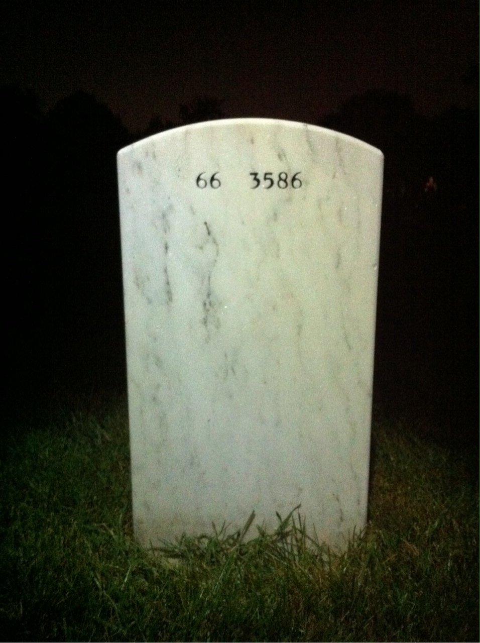 Back of headstone — Walter Siford