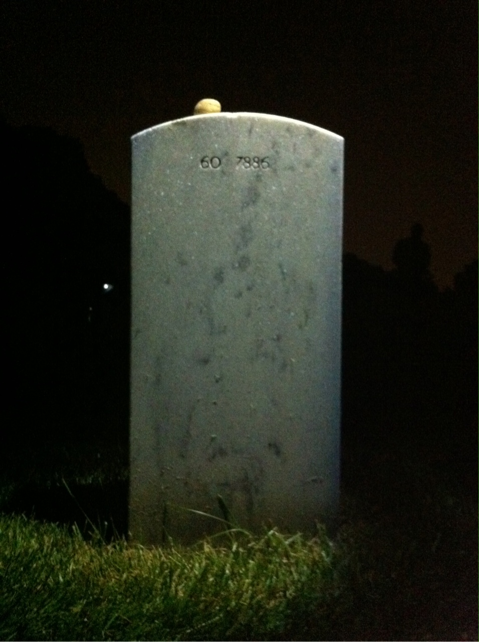 Back of headstone — Timmy Ray Brown
