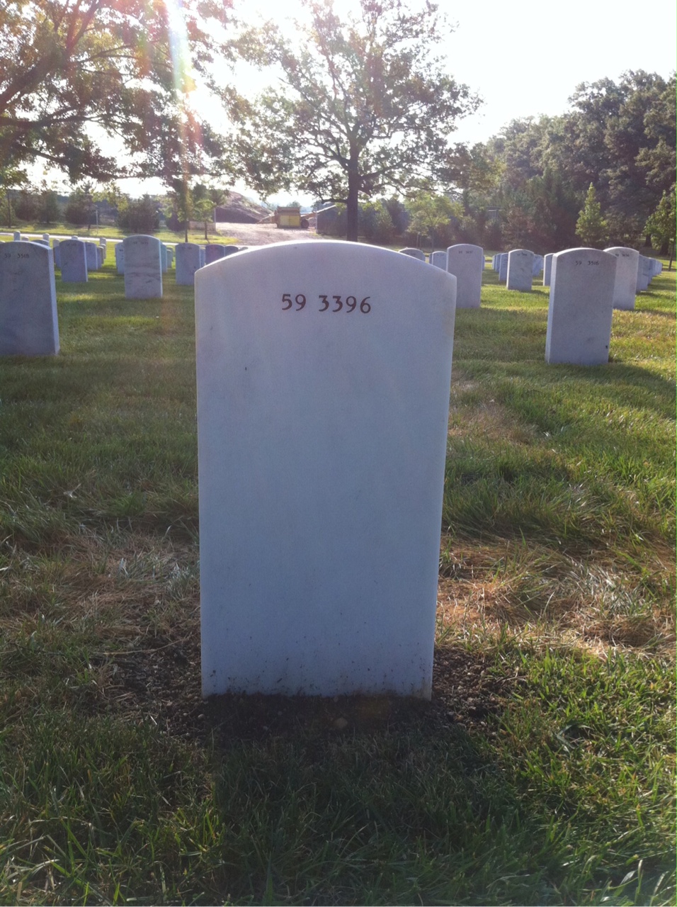 Back of headstone — Timothy Morton