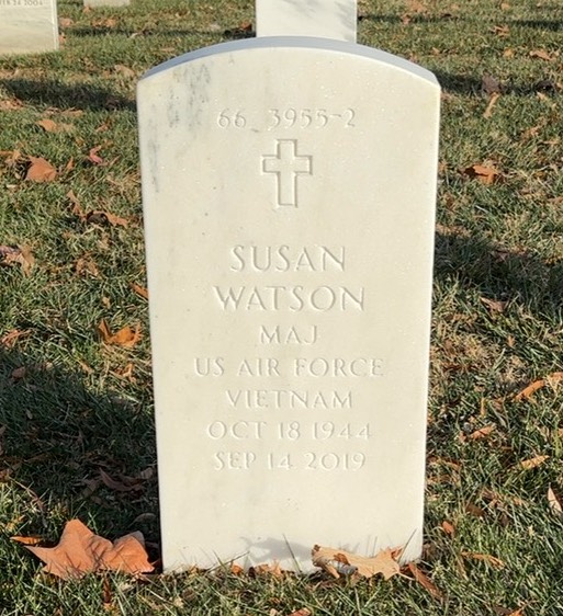 Back of headstone — Susan Watson