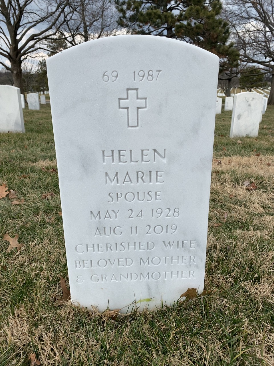 Back of headstone — Thomas Frawley