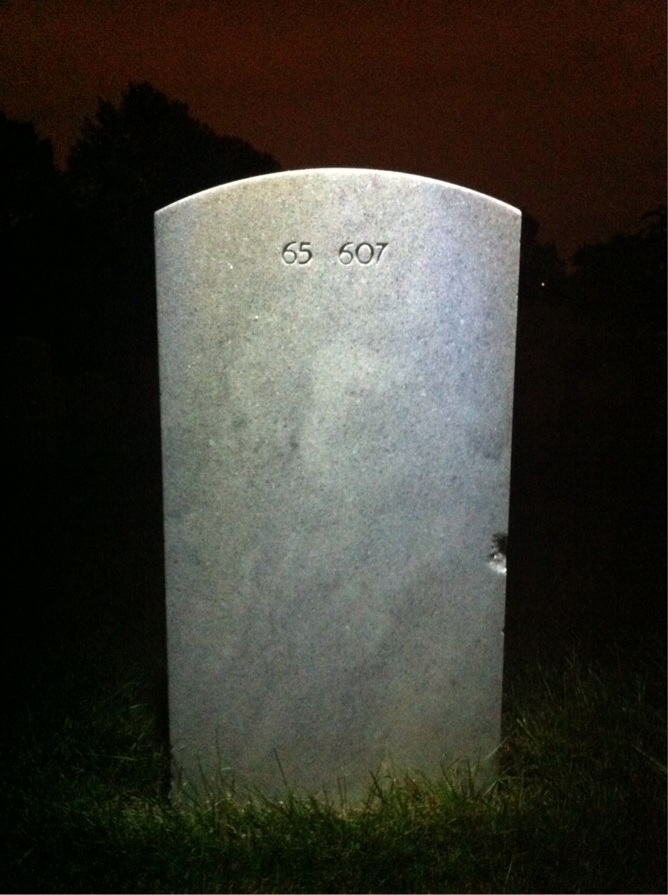 Back of headstone — Samuel Aronson