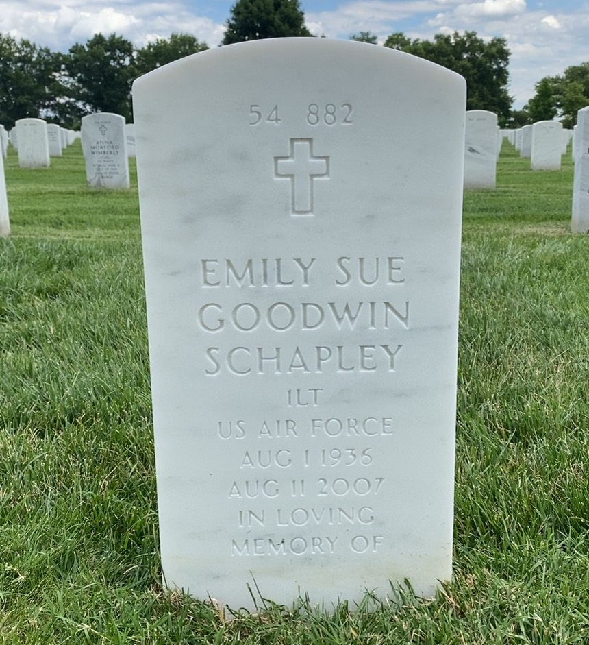 Back of headstone — Ramon Schapley