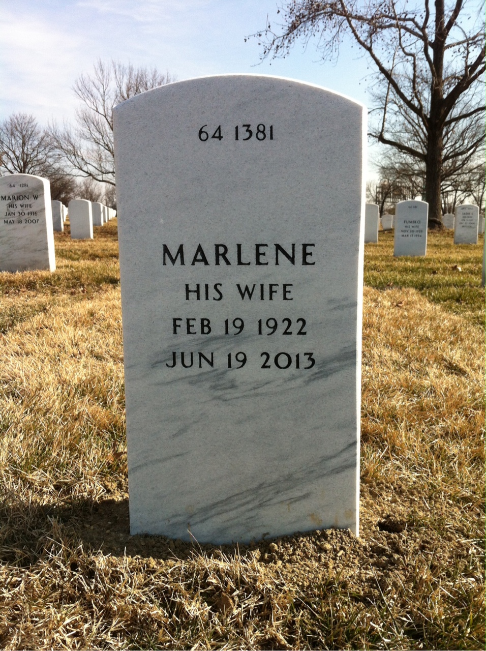 Back of headstone — Roland Perry