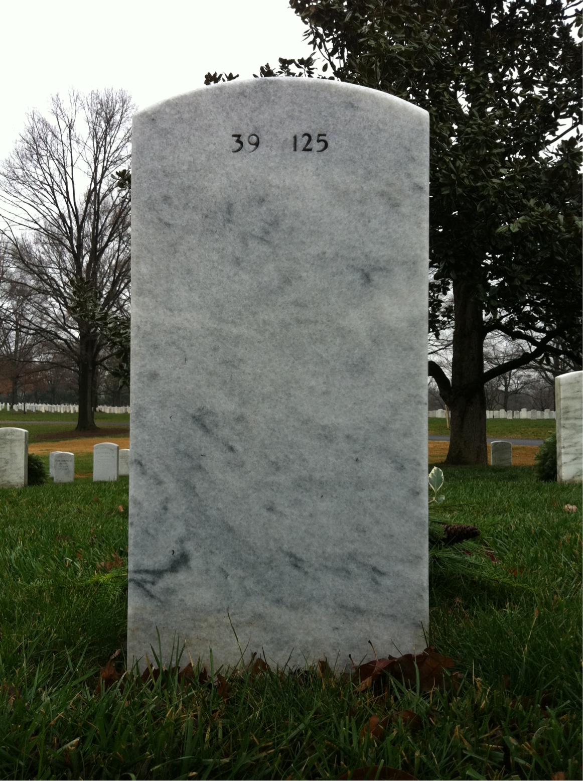 Back of headstone — John Thompson