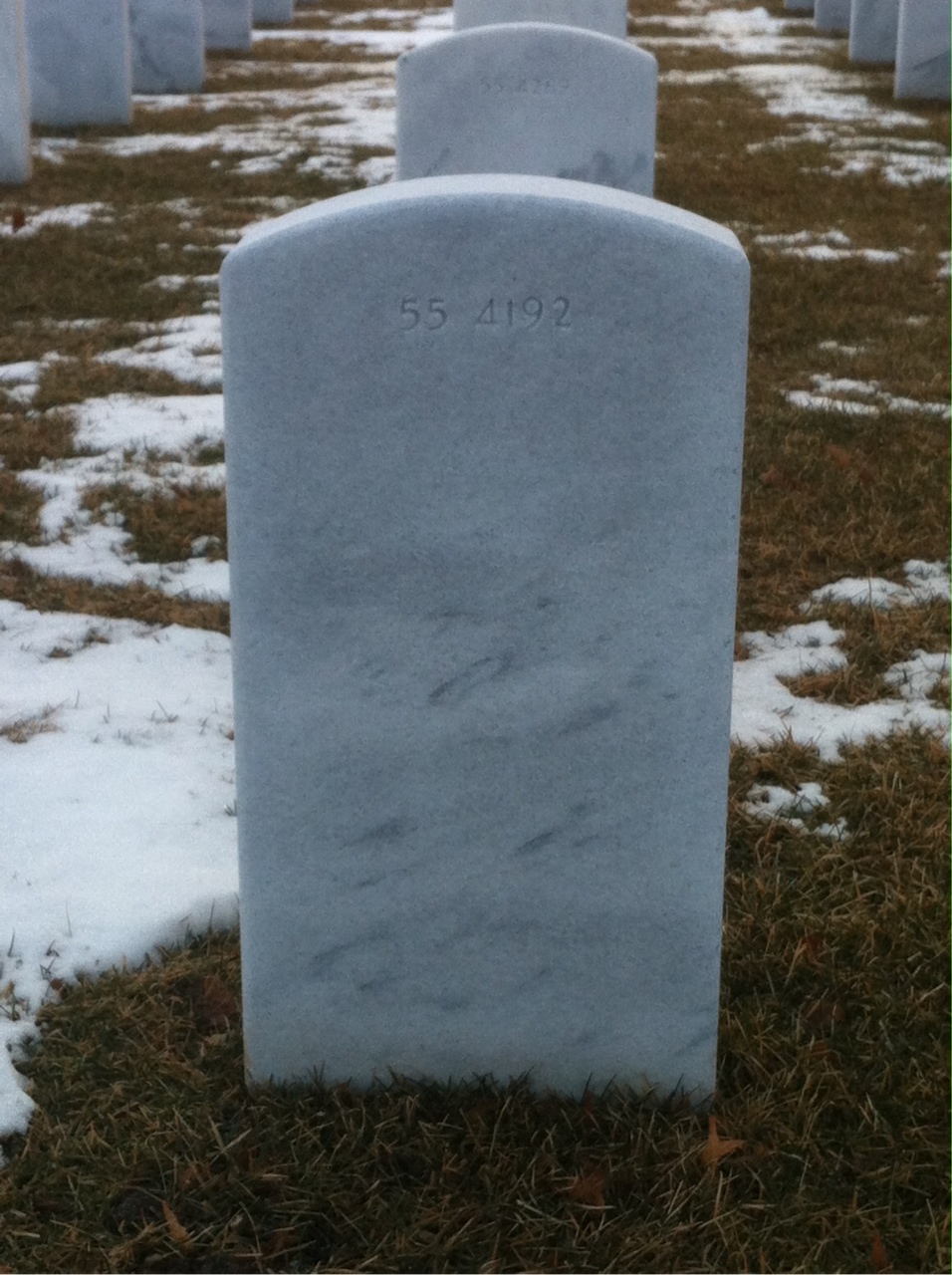 Back of headstone — Timothy J Kelly