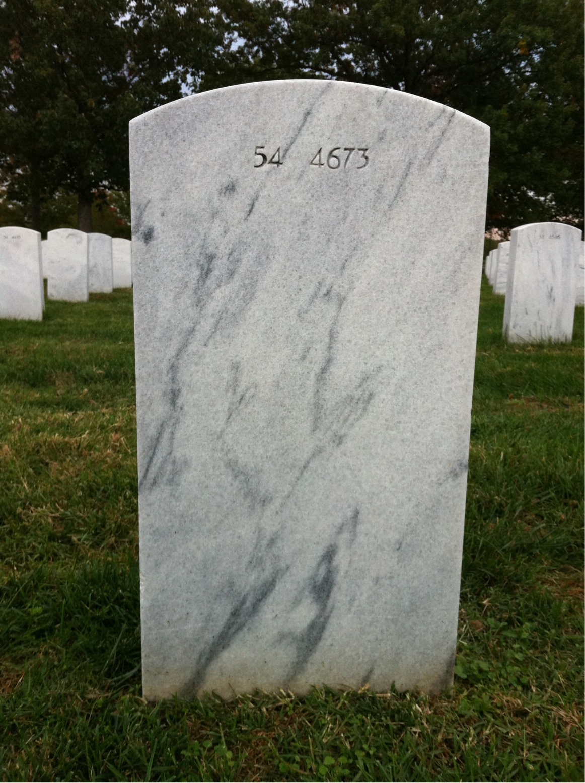 Back of headstone — Thomas Moore