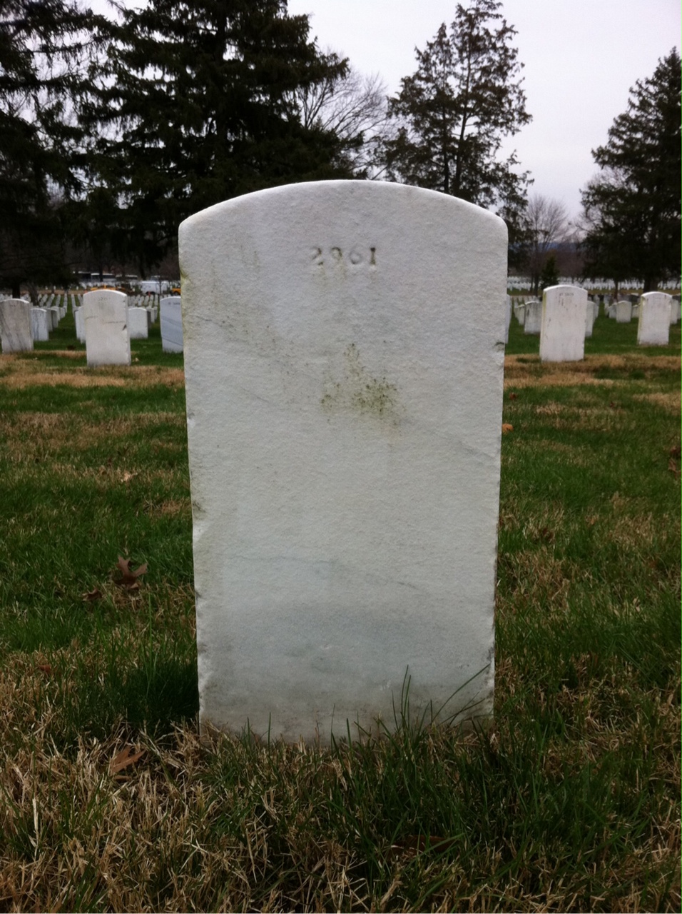 Back of headstone — Howard Alloway