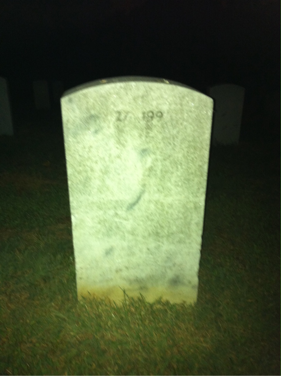 Back of headstone — Michael Mohan