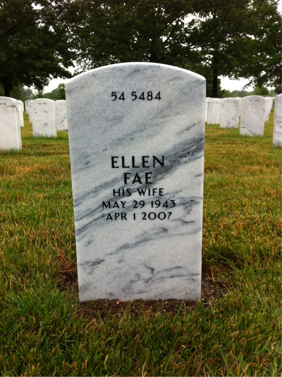 Back of headstone — William Stieber