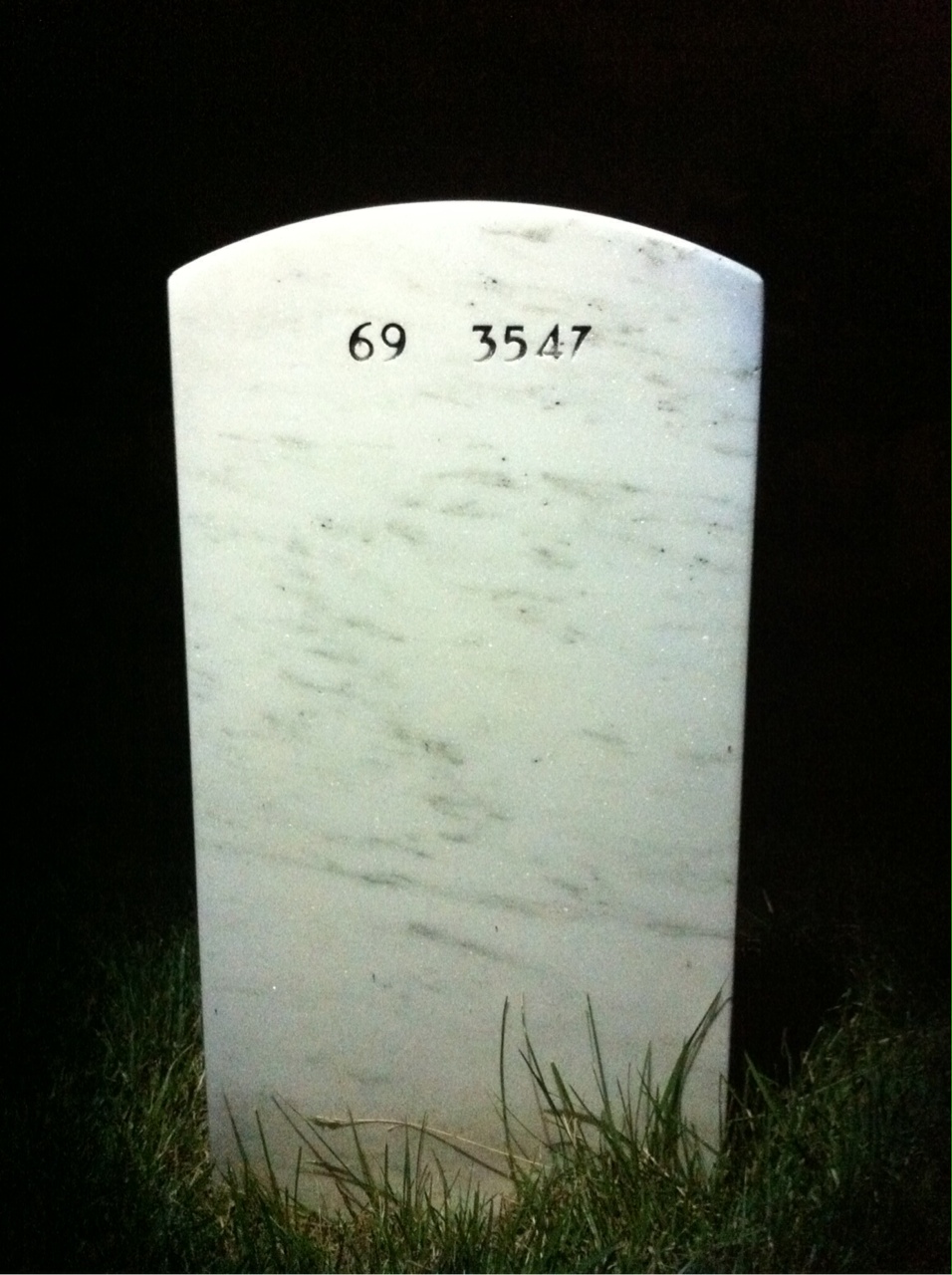 Back of headstone — Donald Stogsdill