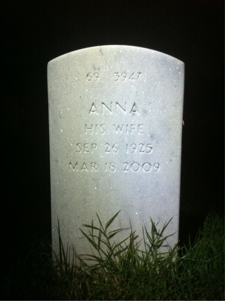 Back of headstone — Frank Paul