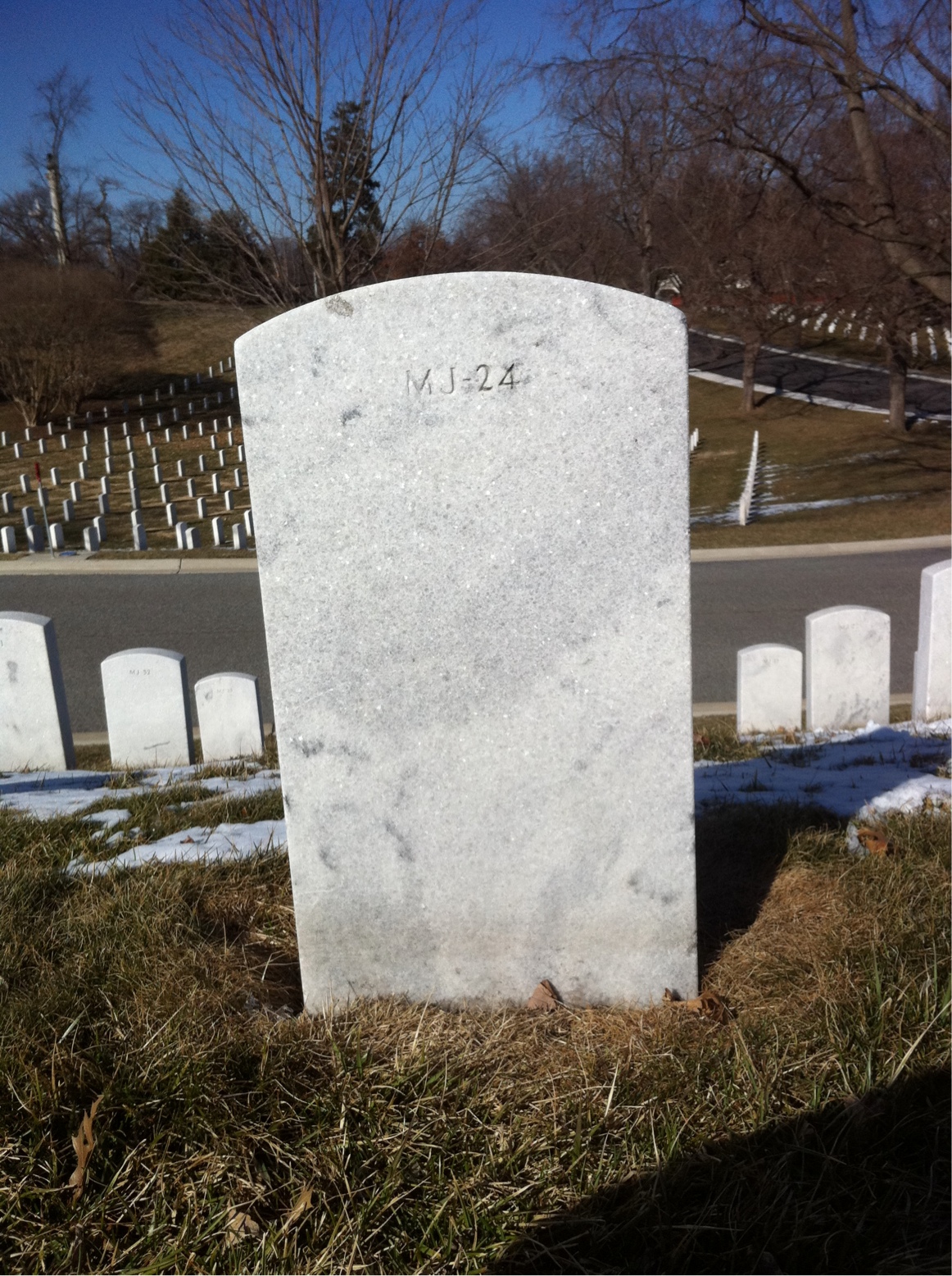 Back of headstone — Bernard Morrison