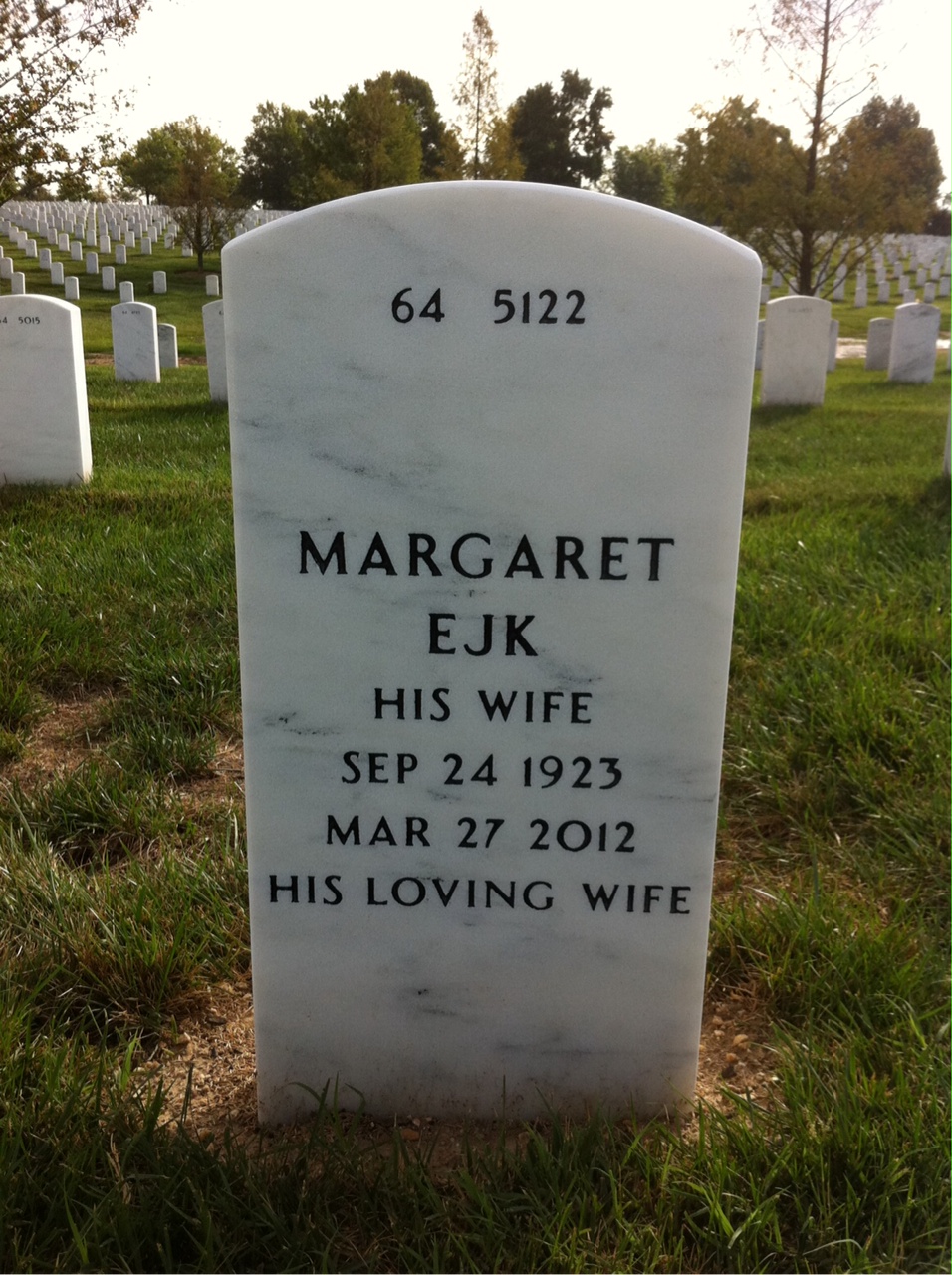 Back of headstone — James Coates
