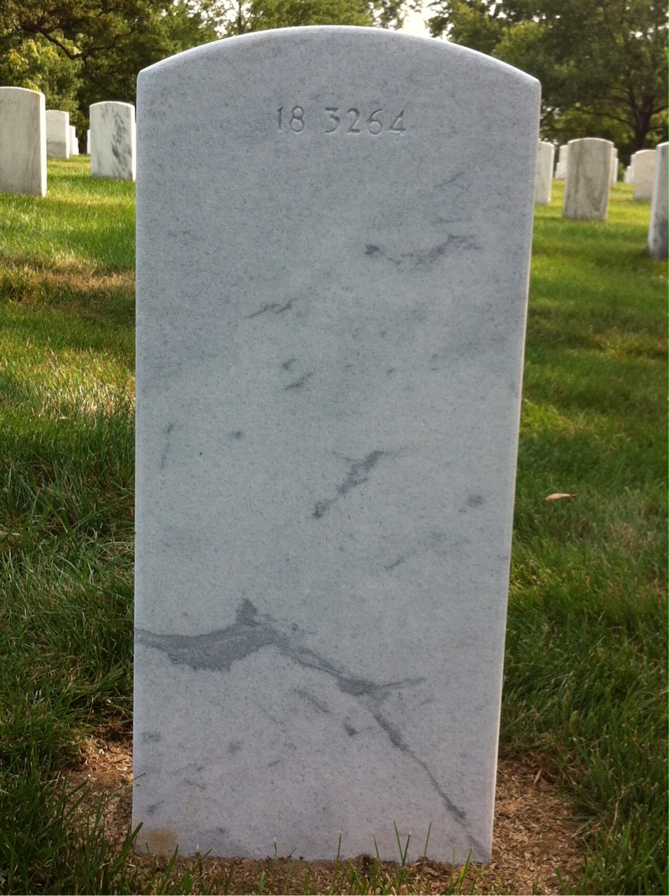 Back of headstone — Omer Boissonneault